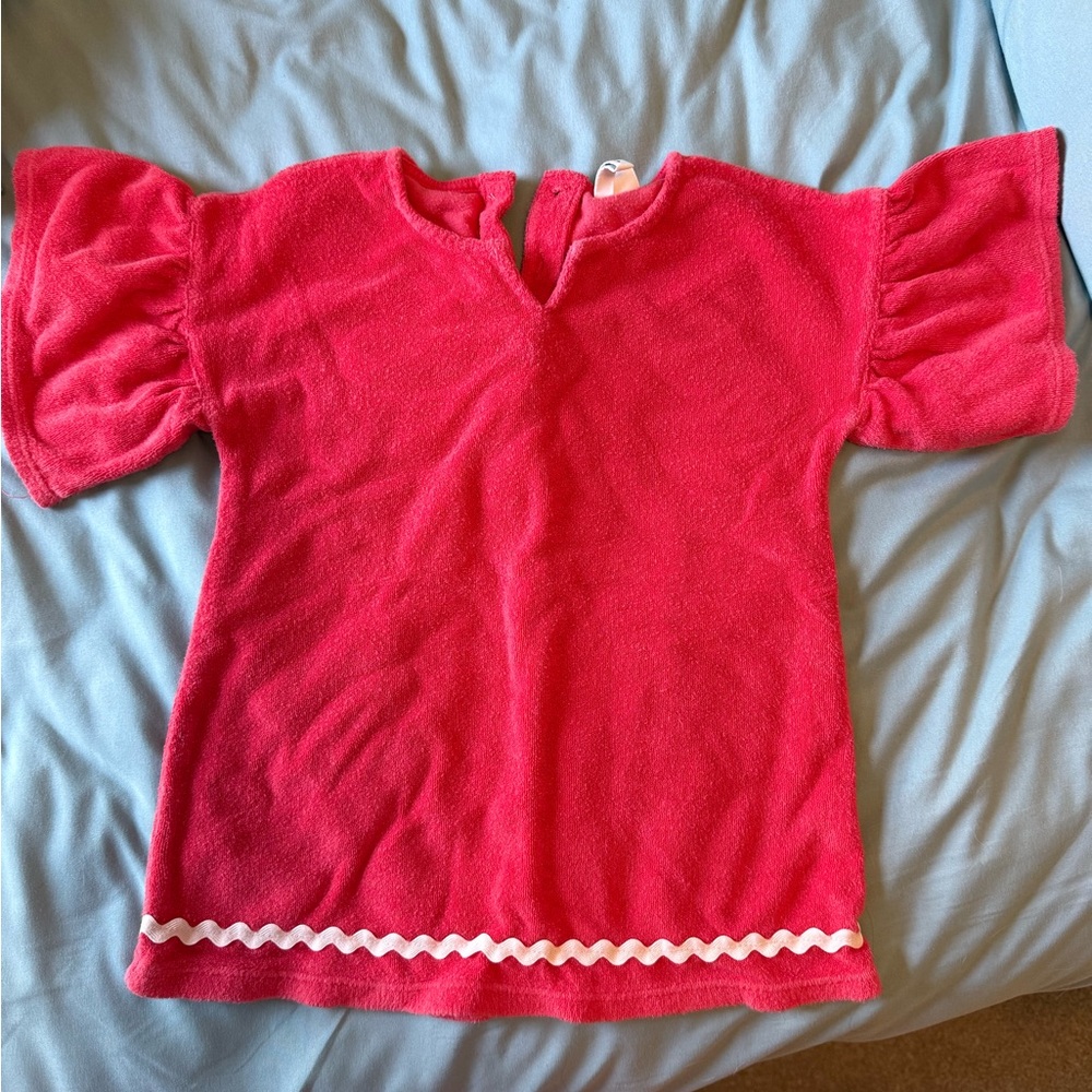 Janie and Jack Vibrant Red Ruffled Sleeve Top